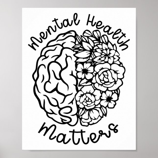 Affiche Problèmes de sensibilisation à la santé Fleurs Cer (Devant)