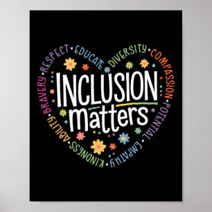 Affiche Problèmes d'inclusion des enseignants en éducation