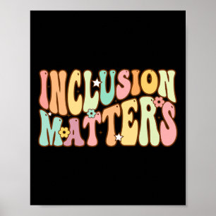 Affiche Problèmes d'inclusion Éducation spéciale Autisme