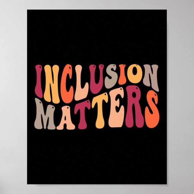 Affiche Problèmes d'inclusion Éducation spéciale Autisme (Devant)