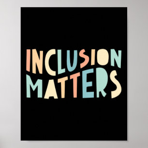 Affiche Problèmes d'inclusion Éducation spéciale Autisme