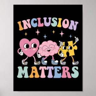 Affiche Problèmes d'inclusion super Sensibilisation sur l'