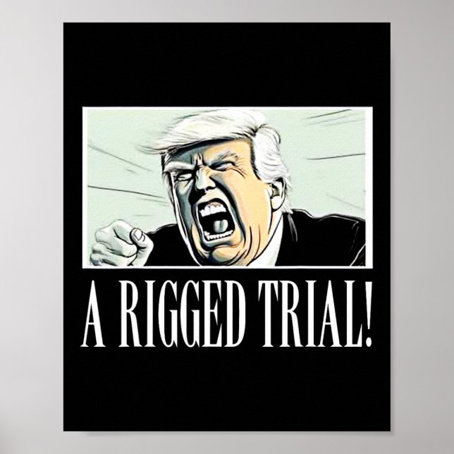 Affiche Procès rangé ! ! ! Trump 2024 Maga Sarcastic Polit (Devant)