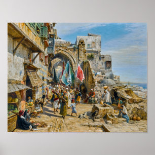 Affiche Procession à Jaffa   Gustav Bauernfeind