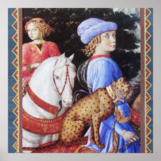 Affiche Procession de Magus Melchior, Cheval, Chat sauvage (Devant)