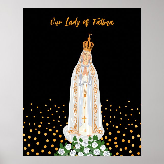 Affiche Procession de Notre-Dame de Fatima aux bougies (Devant)