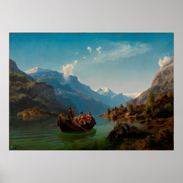 Affiche Procession nuptiale sur le Hardangerfjord (Devant)