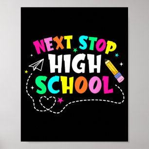 Affiche Prochaine étape lycée collège fin d'étudesProchain