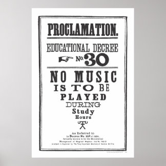 Affiche Proclamation 30