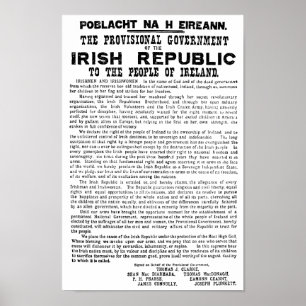 Affiche Proclamation de Pâques sur la République d'Irlande