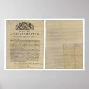 Affiche Proclamation du Roi pour la répression de la rébel