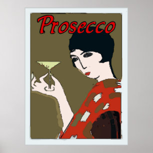 Affiche Procuco, femme en verre
