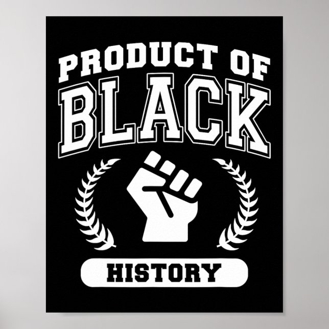 Affiche Produit du Mois de l'histoire des Noirs Black Heri (Devant)