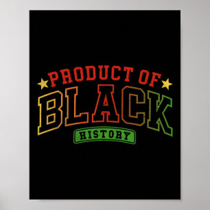 Affiche Produit du Mois de l'histoire des Noirs fiers homm