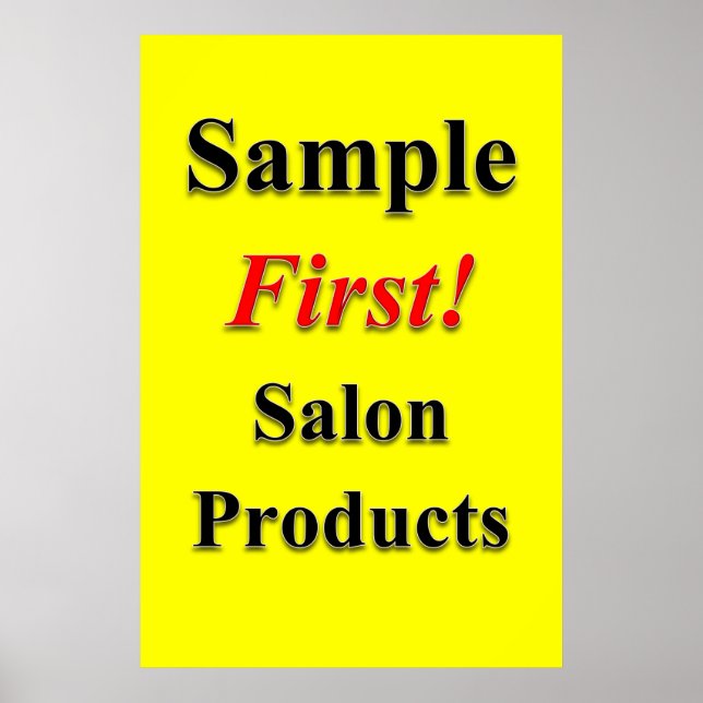 Affiche Produits de vente échantillon d'affiches de salon  (Devant)