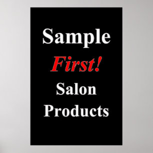 Affiche Produits de vente échantillon d'affiches de salon