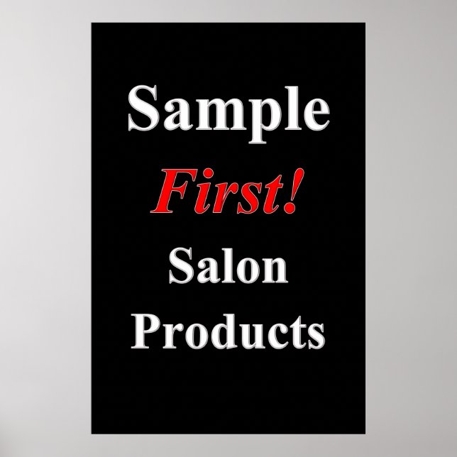Affiche Produits de vente échantillon d'affiches de salon  (Devant)