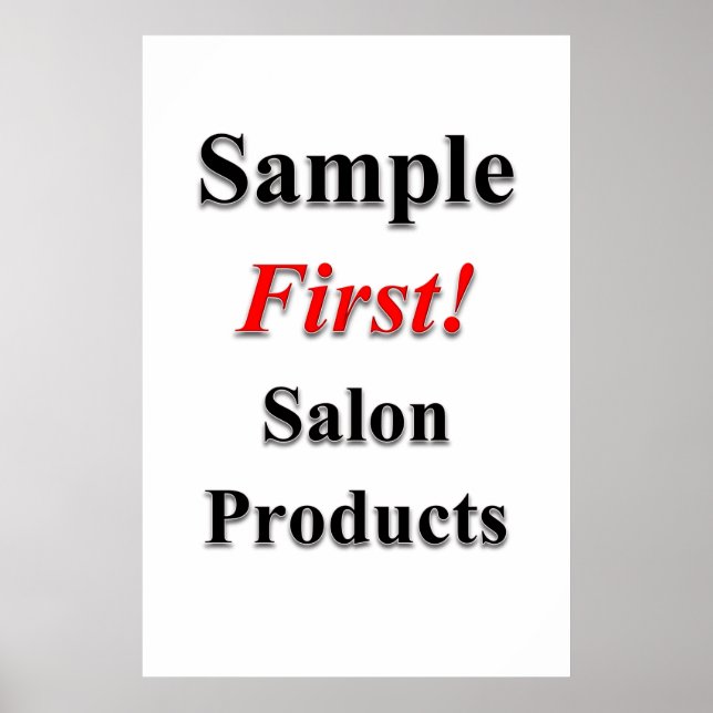 Affiche Produits de vente échantillon d'affiches de salon  (Devant)