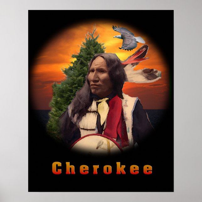Affiche Produits indiens Cherokee (Devant)