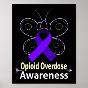Affiche Produits papillons Opioïdes Ruban Opioïde Opioïde