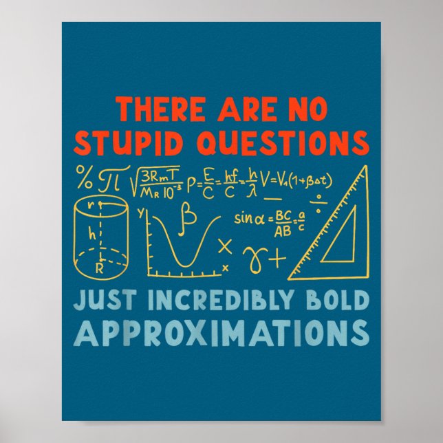 Affiche Prof de calcul drôle Amateur de maths Mathématique (Devant)