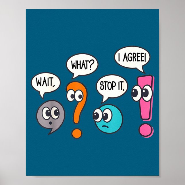 Affiche Prof de grammaire vie enseignement attendre quoi a (Devant)