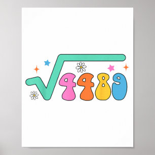 Affiche Prof de maths Amateur de maths La racine carrée de