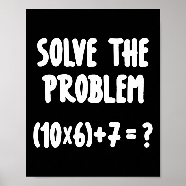Affiche Prof de maths drôle Brainrot 67 Mème 6-7  (Devant)