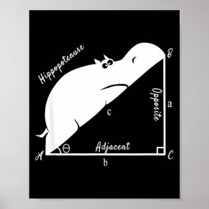 Affiche Prof de maths drôle, Hiptenuse drôle, professeur d