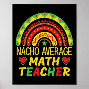 Affiche Prof de maths pas moyen Boho Rainbow Femmes 