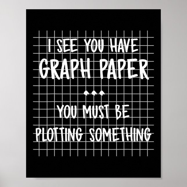 Affiche Prof de maths - Vous devez comploter quelque chose (Devant)