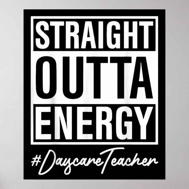Affiche Prof Droit Sorti De L'école Maternelle D'énergie (Devant)