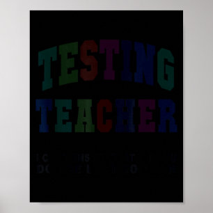 Affiche Prof test enseignant journée de test bruh maths el