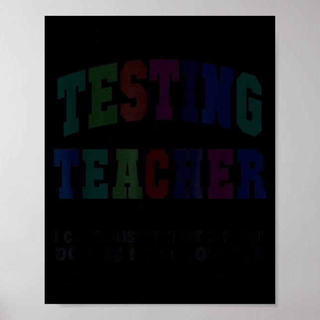 Affiche Prof test enseignant journée de test bruh maths el (Devant)