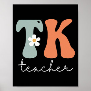 Affiche Prof Tk Rétro Groovy Vintage Premier Jour De Class