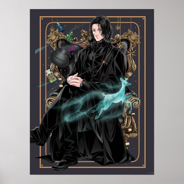 Affiche Professeur Anime Severus Snape assis (Devant)