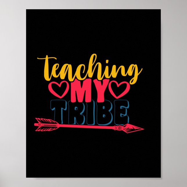 Affiche Professeur Cadeaux | Enseigner ma tribu (Devant)