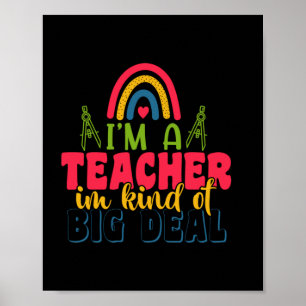 Affiche Professeur Cadeaux Je Suis Un Enseignant Dans Un