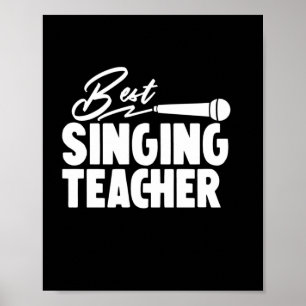Affiche Professeur Cadeaux   Meilleur professeur de chant