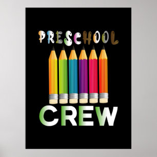 Affiche Professeur d'art préscolaire Enseignant