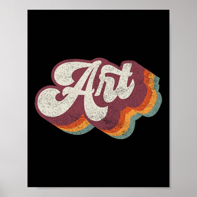 Affiche Professeur d'art rentrée des classes  (Devant)