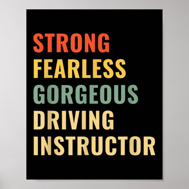 Affiche Professeur d'auto-école Moniteur d'auto-école (Devant)