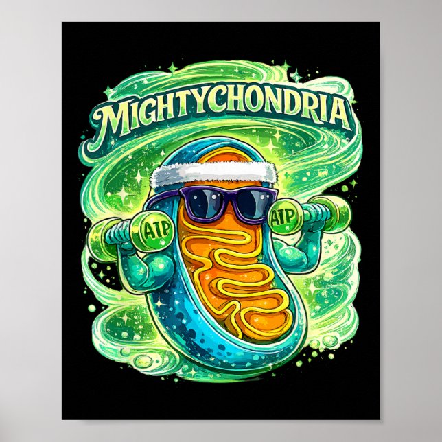 Affiche Professeur de biologie cellulaire de Mightychondri (Devant)