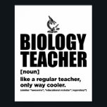 Affiche Professeur de biologie | Science Biologie Sciencti<br><div class="desc">Ce biologiste humoristique qui dit chemise est une drôle d'idée cadeau pour les professeurs de biologie qui s'intéressent à la science et sont chez eux en laboratoire.</div>