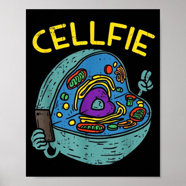 Affiche Professeur de biologie scientifique amusant Cell F (Devant)