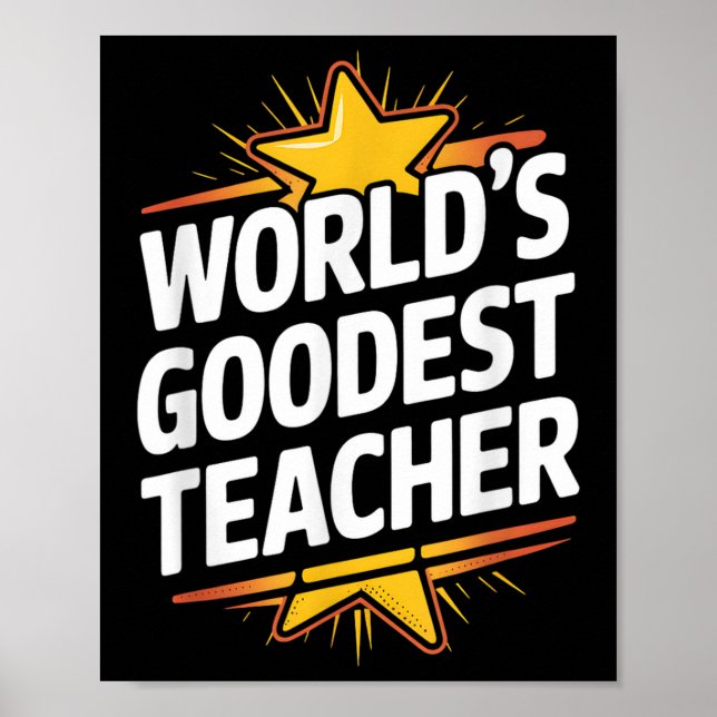 Affiche Professeur de bonne qualité Monde, Professeur d'ap (Devant)