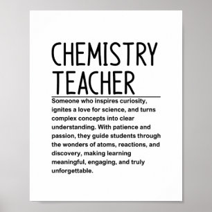 Affiche Professeur de chimie