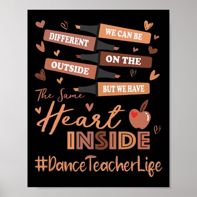 Affiche Professeur de danse Nous pouvons être différents M (Devant)