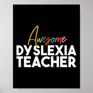 Affiche Professeur de dyslexie