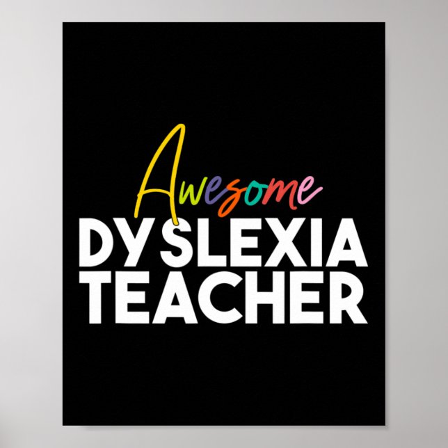 Affiche Professeur de dyslexie (Devant)